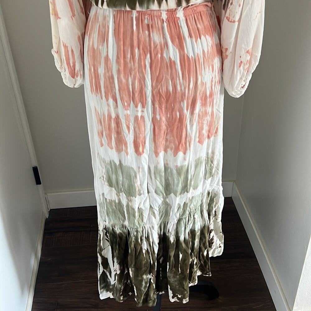 NWT Young Fabulous & Broke Geode Jillian Tie Dye Multi Faux Wrap Tie Waist - Picture 15 of 16